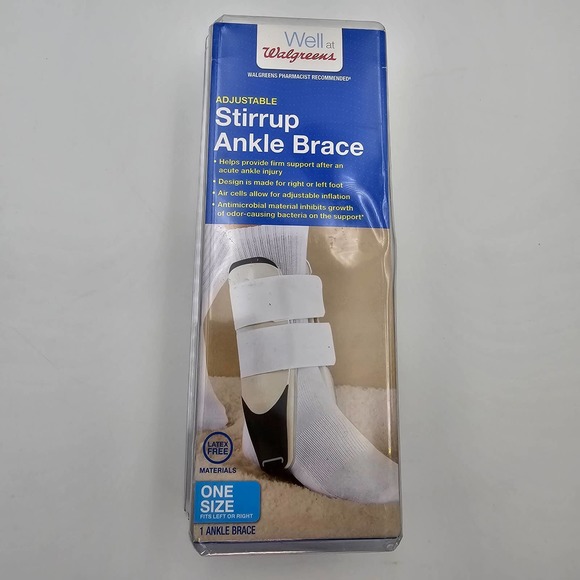 NEW & Sealed Adjustable Stirrup Ankle Brace Left Right One Size Injury Stabilize - Picture 1 of 4